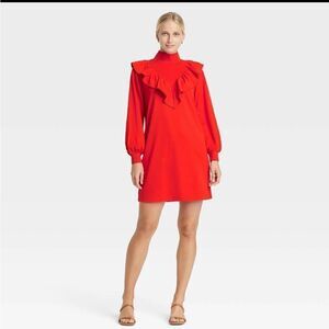 Womens Long Sleeve Sheath Dress - Who What Wear - Red